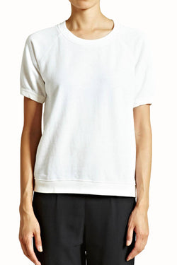 Rxmance Unisex White Loose Knit Short Sleeve Tee thumbnail 2