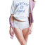 Rxmance Unisex White Meditate State Loose Knit Short Sleeve Tee
