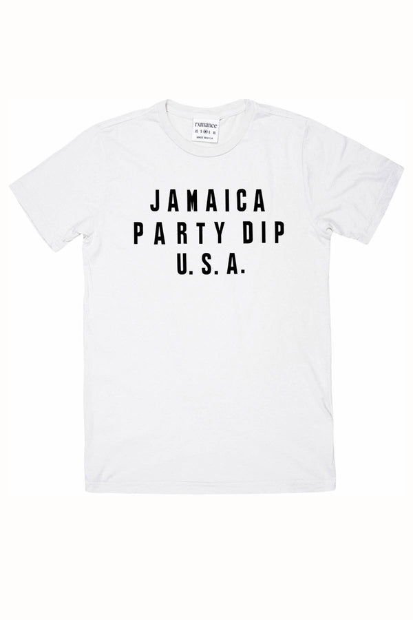 Rxmance Unisex White 'Party Dip' Tee