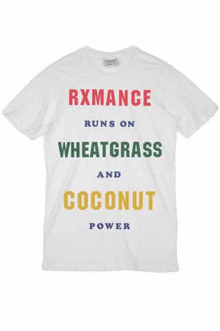 Rxmance Unisex White 'Runs On' Tee