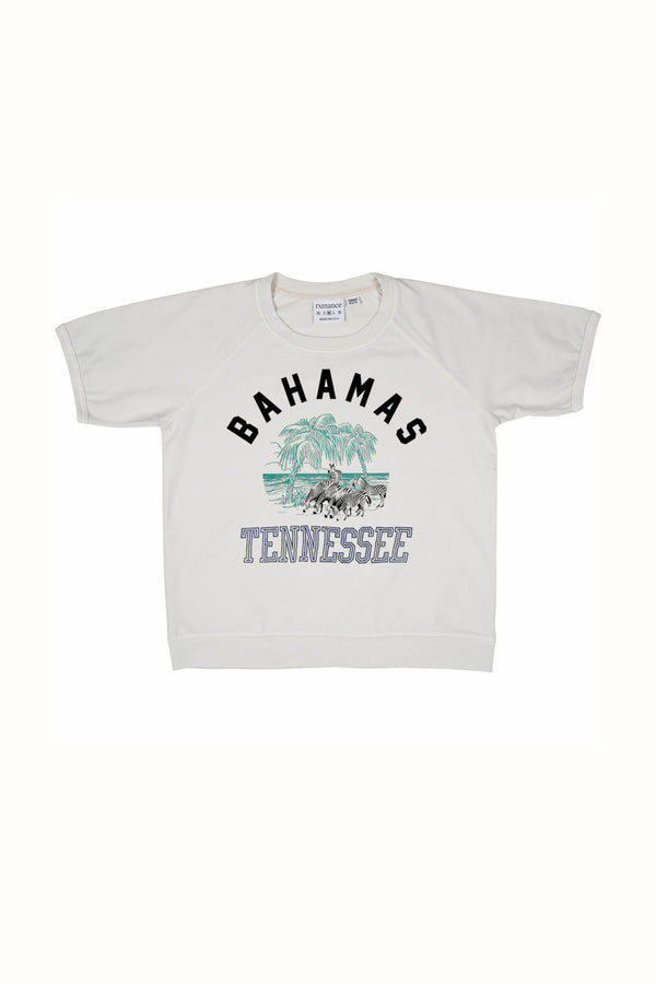 Rxmance Unisex White-Sand 'Bahamas Tennessee' S/S Sweatshirt