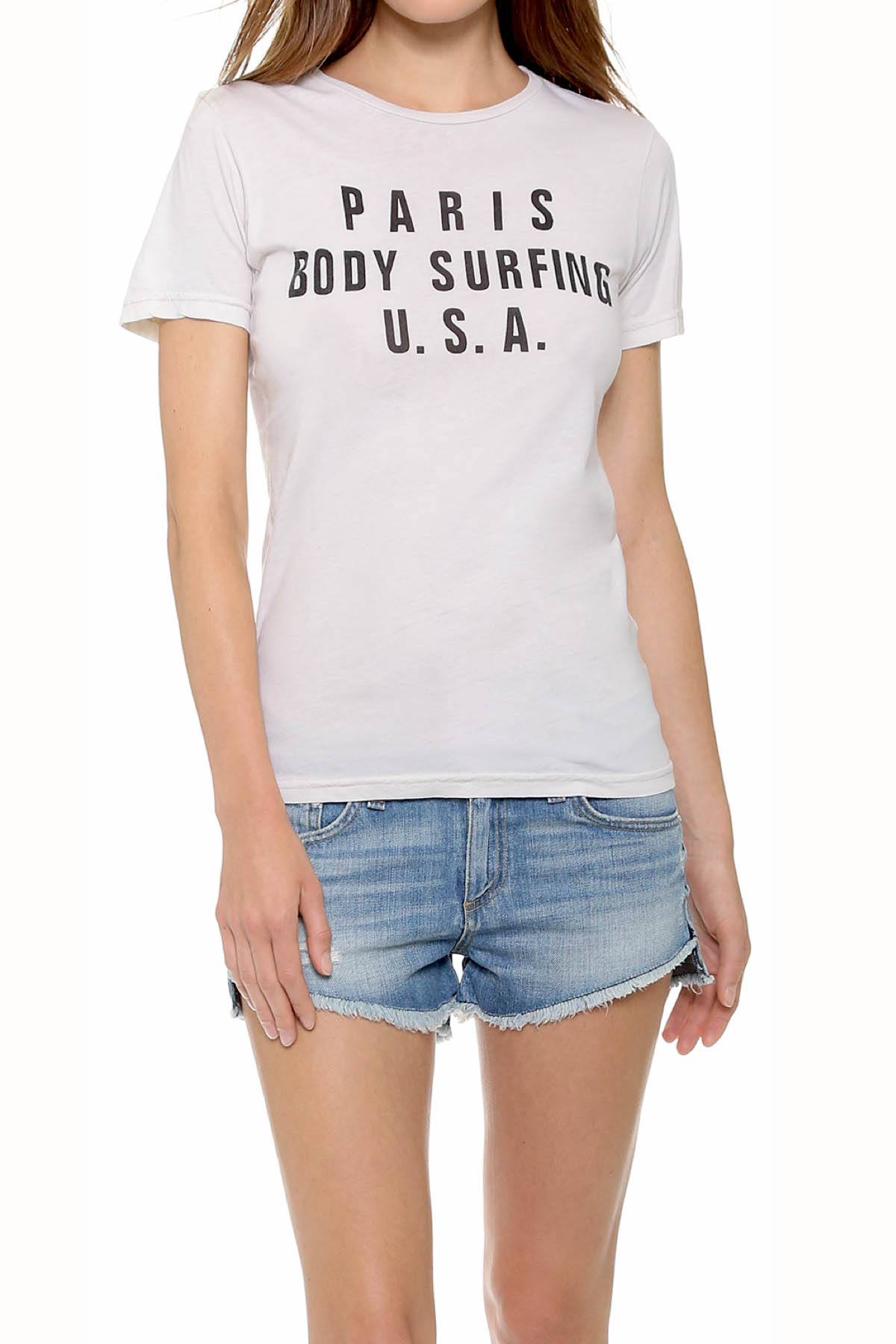 Rxmance Unisex White Sand 'Body Surfing' Tee