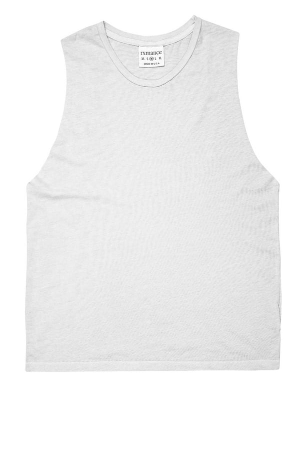 Rxmance Unisex White Sand Muscle T