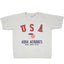 Rxmance Unisex White Sand USA Aerobics Short Sleeve Sweatshirt
