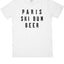 Rxmance Unisex White 'Ski Bum' Tee