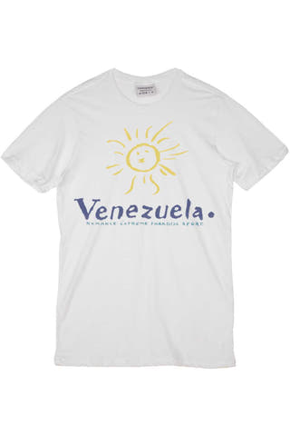 Rxmance Unisex White Venezuela Crew Tee