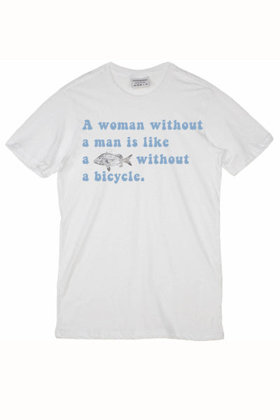 Rxmance Unisex White 'Woman' Tee