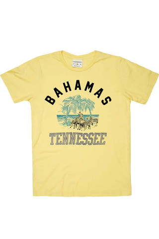 Rxmance Unisex Yellow 'Bahamas Tennessee' Tee