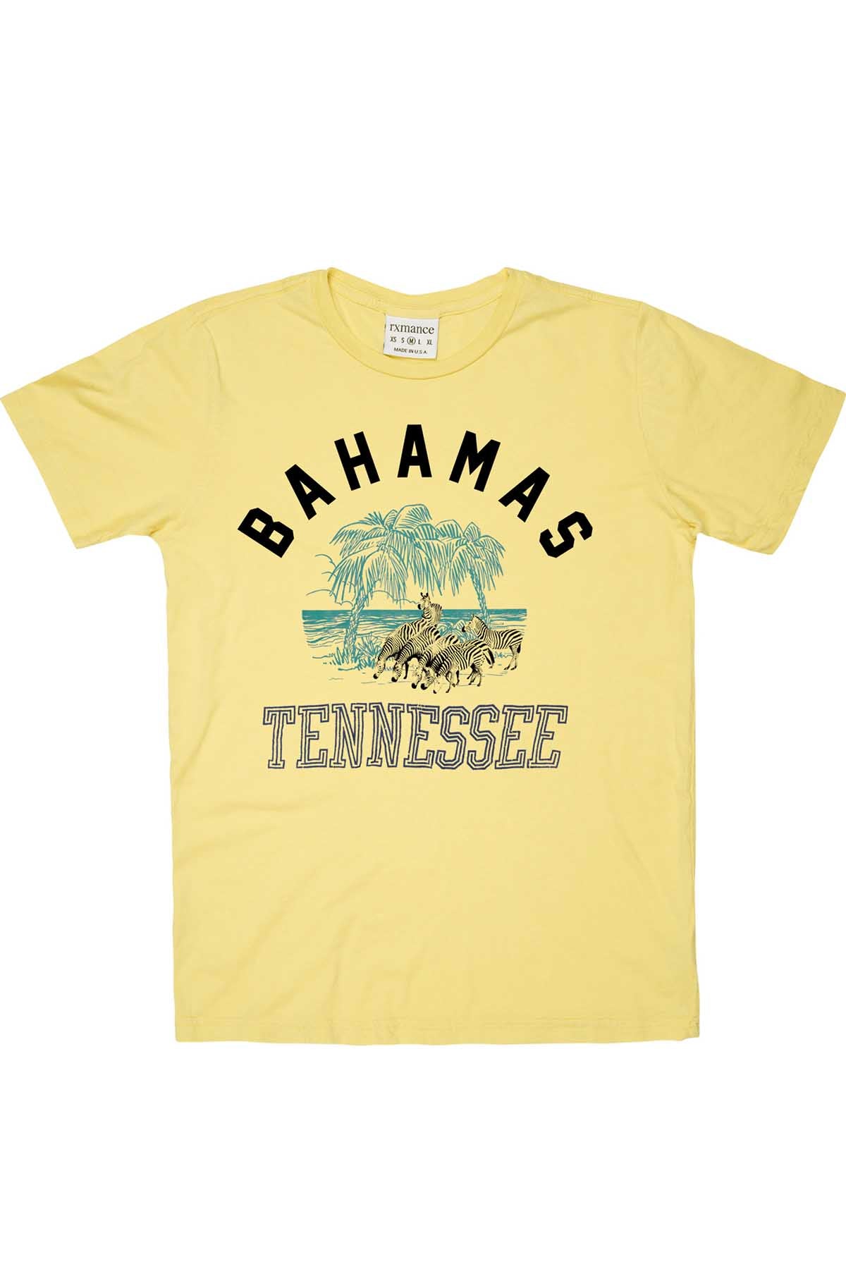 Rxmance Unisex Yellow 'Bahamas Tennessee' Tee