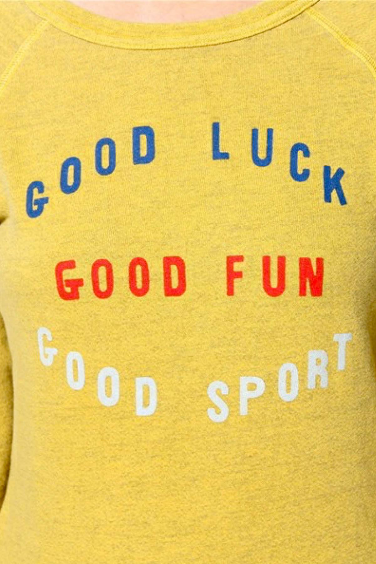 Rxmance Unisex Yellow Good Sport Sweatshirt