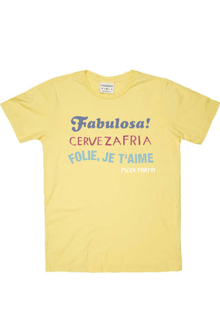 Rxmance Unisex Yellow 'Pizza Party' Tee