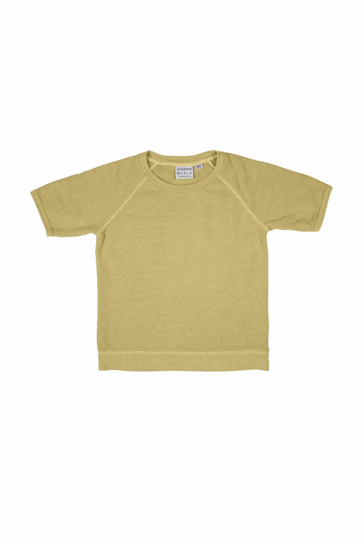 Rxmance Unisex Yellow Short Sleeve Sweatshirt