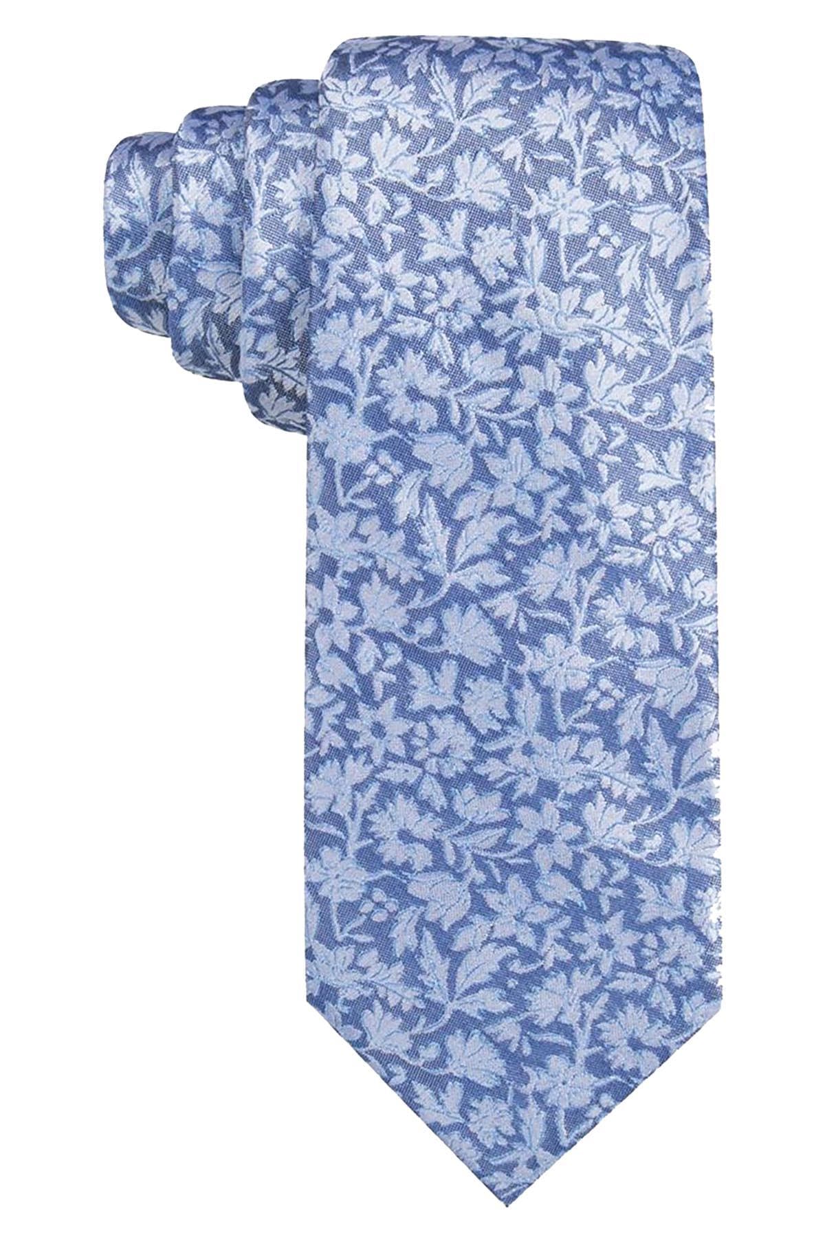 Ryan Seacrest Distinction Blue Palisades-Floral Slim Tie