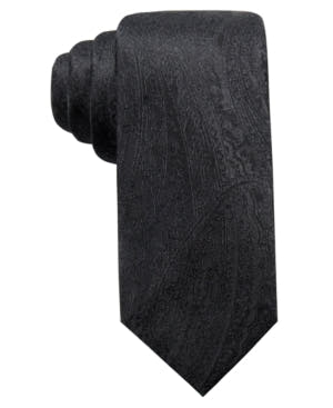 Ryan Seacrest Distinction Men's Ramapo Paisley Slim Silk Tieos