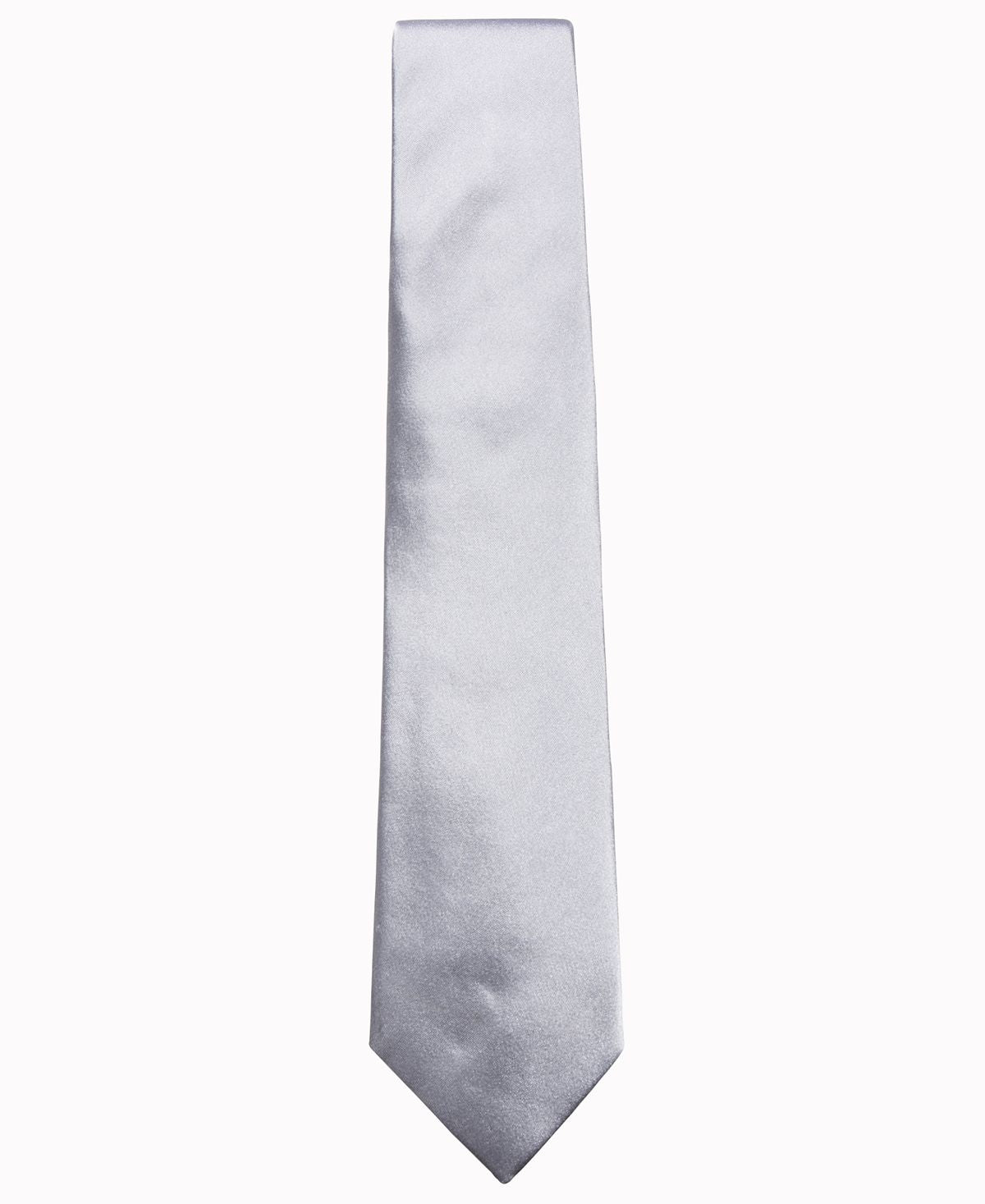 Ryan Seacrest Distinction ™ Solid Silk Tie Silver