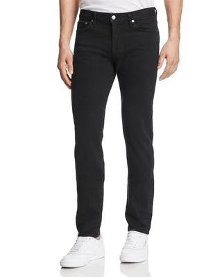 S.m.n Studio Finn Skinny Fit Jeans In Black Rock BLACK