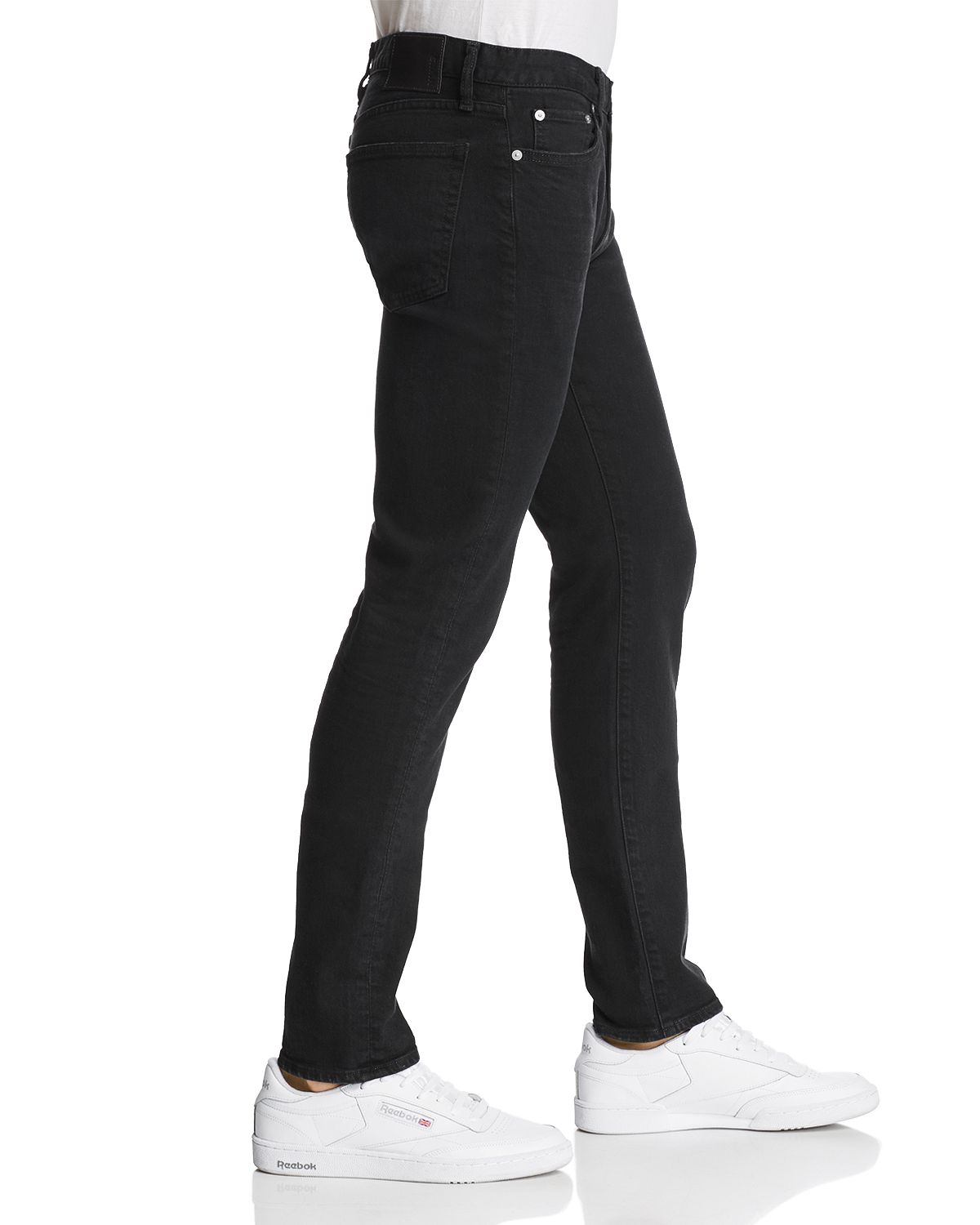 S.m.n Studio Finn Skinny Fit Jeans In Black Rock Black Rock
