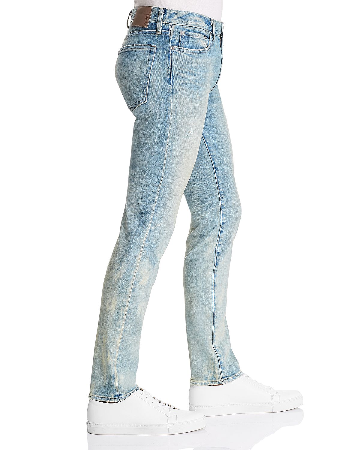 S.m.n Studio S.m.n. Studio Finn Tapered Slim Fit Jeans In Brent MED BLUE