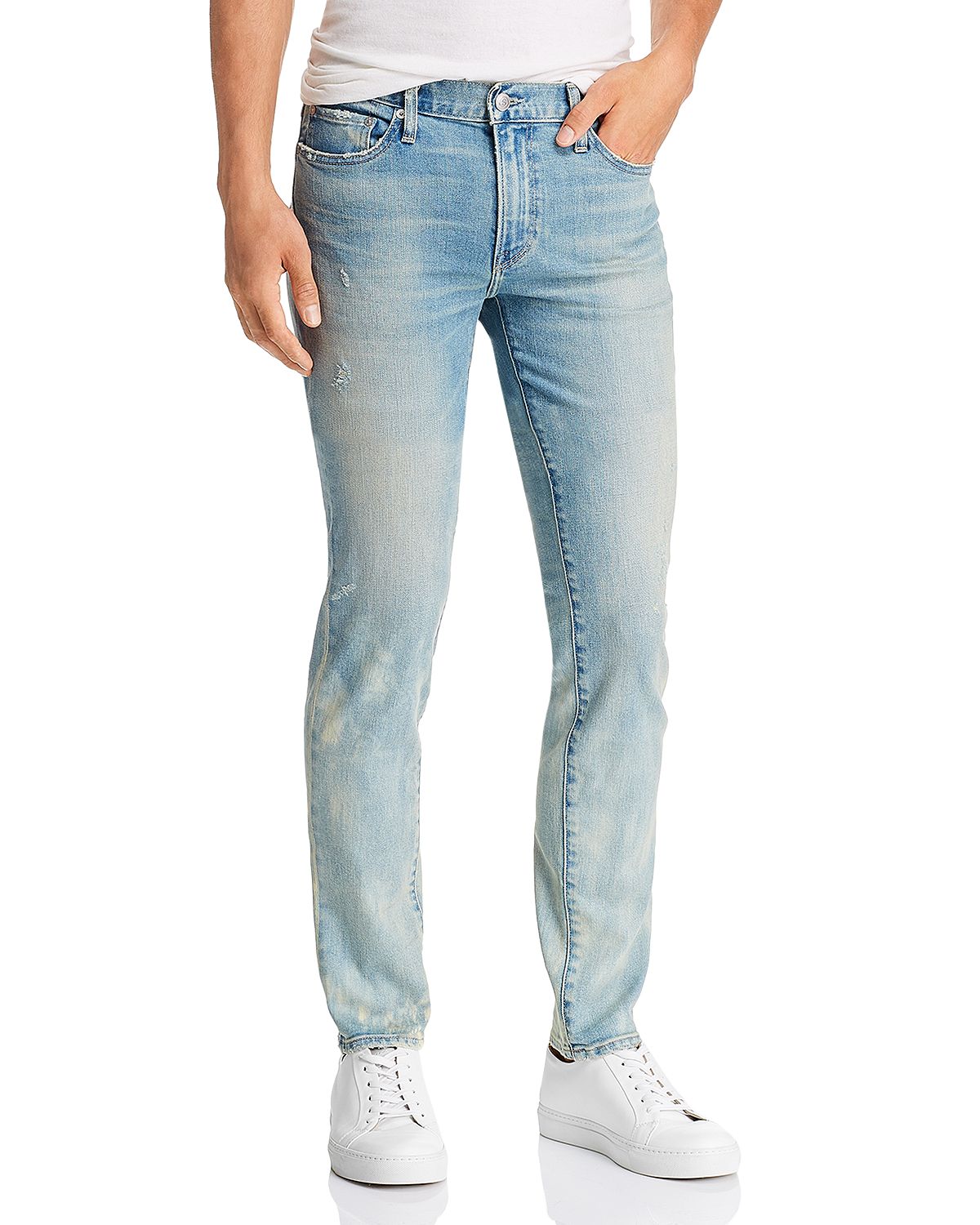 S.m.n Studio S.m.n. Studio Finn Tapered Slim Fit Jeans In Brent MED BLUE