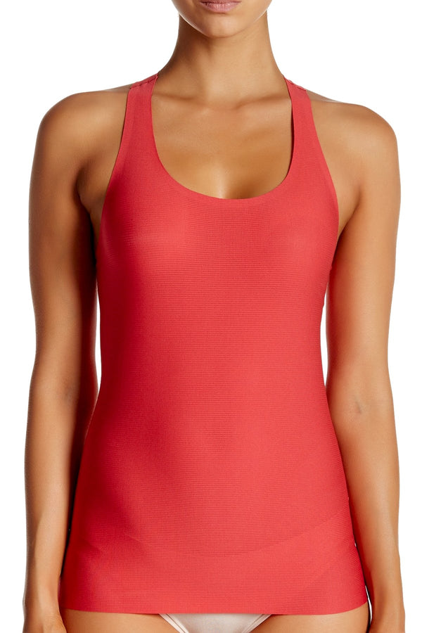 SPANX Cherry-Blossom Perforated Racerback Tank