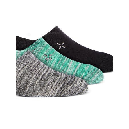 SUN STONE 3 Pack Multi Assorted Casual No Show Socks