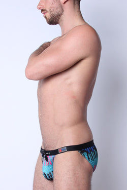Safari Bikini Swim Brief Blue thumbnail 2