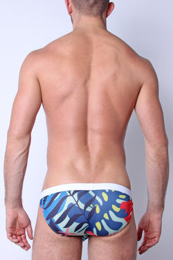 Safari Bikini Swim Brief Palm Pink thumbnail 3