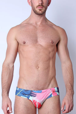 Safari Low Rise Swim Brief Palm Pink thumbnail 1