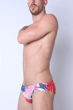 Safari Low Rise Swim Brief Palm Pink thumbnail 2
