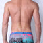 Safari Swim Short with Jockstrap Blue Drip