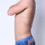 Safari Swim Short with Jockstrap Blue Drip