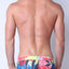 Safari Swim Short with Jockstrap Palm Pink
