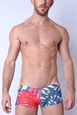 Safari Swim Short with Jockstrap Palm Pink thumbnail 1