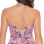 Salt + Cove Salt + Cove Juniors' Printed High-neck Cutout Tankini Top Lilac Multi