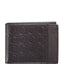Salvatore Ferragamo Embossed Leather Bi-fold Wallet Black