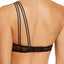 Sam Edelman Black Asymmetric Lace Bandeau Bralette