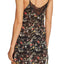 Sam Edelman Black-Floral Chemise with Lace