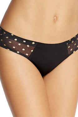 Sam Edelman Black/Gold-Dot Mesh Hipster Panty thumbnail 2