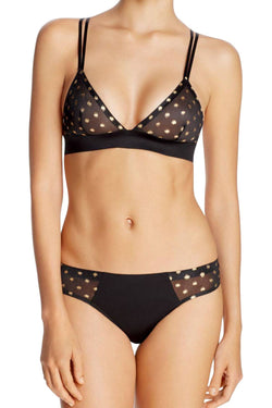 Sam Edelman Black/Gold-Dot Mesh Hipster Panty thumbnail 4