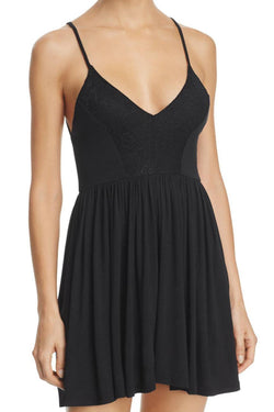 Sam Edelman Black Lace-Trim Romper thumbnail 2