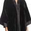 Sam Edelman Black/Navy Velvet Smoking Jacket/Wrap