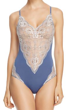 Sam Edelman Moonlight-Blue/Cross-Dye Lace Bodysuit thumbnail 1