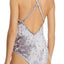 Sam Edelman Silver Crushed-Velvet Bodysuit