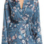 Sam Edelman Spring-Blue-Floral Smoking Jacket