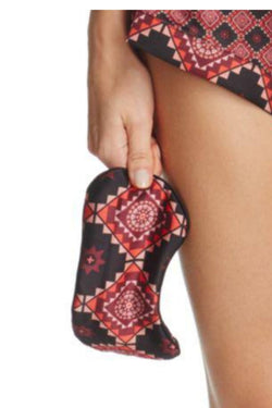 Sam Edelman Wine Windsor/Aztec-Printed Cami and Eye Mask Set thumbnail 2