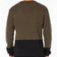 Sanctuary Colorblocked Waffle-knit Sweater Green/black