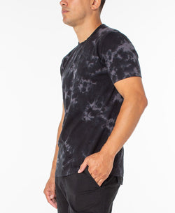 Sanctuary Lightweight Basic T-shirt Black Tie Dye thumbnail 3