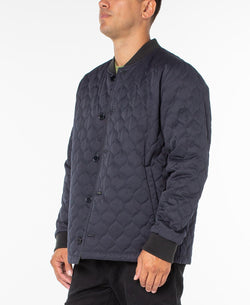 Sanctuary Lightweight Reversible Quilted Bomber Jacket Evning Blue thumbnail 3