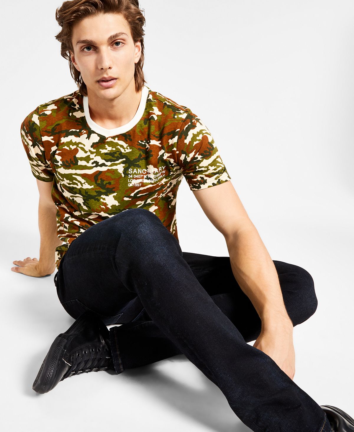 Sanctuary Slim-fit Jeans Overdye Blue