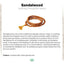 Sandalwood/Matte-Black Onyx Spartan-Helmet Charm Meditation Bracelet